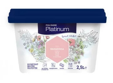 POLI-FARBE Platinum beltéri falfesték Bazsarózsa B25   2,5l