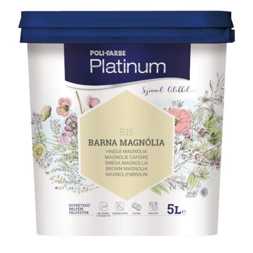 POLI-FARBE Platinum beltéri falfesték Barna magnólia B15      5l