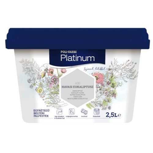 POLI-FARBE Platinum beltéri falfesték Havasi eukaliptusz H35    2,5l