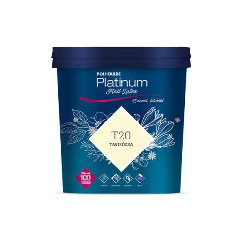 POLI-FARBE Platinum beltéri falfesték Matt Latex Tavirózsa T20    2,5l