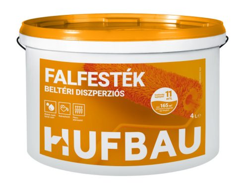 HUF-BAU sajátmárkás beltéri diszperziós falfesték - fehér 4l