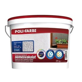 POLI-FARBE PC nemesvakolat 2mm kapart    25kg    Fehér