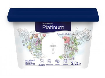 POLI-FARBE Platinum beltéri falfesték Fehér F10    2,5l
