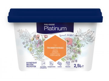 POLI-FARBE Platinum beltéri falfesték Trombitavirág T80   2,5l