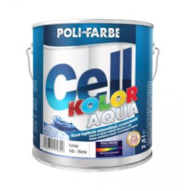   POLI-FARBE Cellkolor Aqua selyemfényű zománcfesték fehér   2,5l