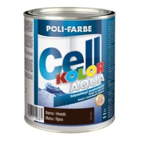   POLI-FARBE Cellkolor Aqua selyemfényű zománcfesték barna   1l