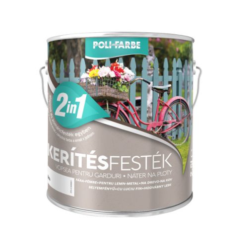 POLI-FARBE kerítésfesték fehér   2,5l    2in1