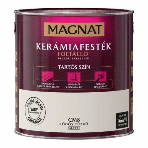 POLI-FARBE Magnat Kerámiafesték, beltéri   Ködös tűzkő CM8   2,5l