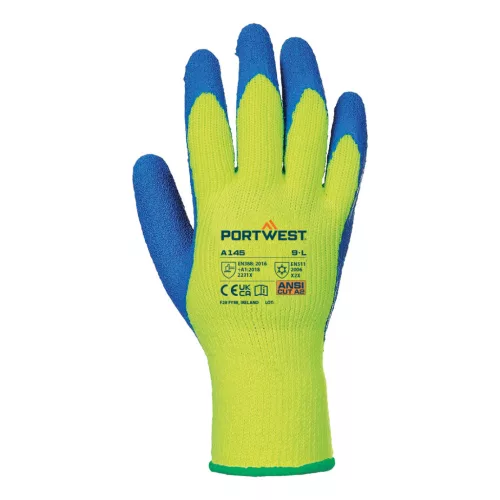 PORTWEST Hűtőházi védőkesztyű, méret: XL - sárga/kék