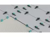 MASTER szintező talp 2mm   3-12mm türkiz  (100db/csomag)