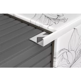   PROFILPLAST Szögletes csempeélvédő, PVC  10mm  fehér  2,7m/db