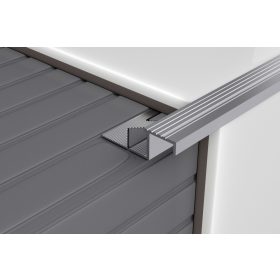   Beépíthető szögletes lépcsőélvédő matt olíva  8mm/2,5m