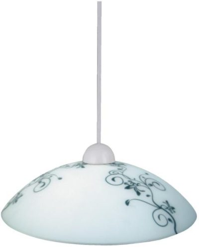 Bloom, függeszték D30cm, fix függ. (fehér-fekete) E27 1x 60W - Rábalux