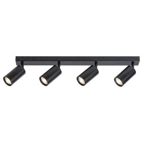   RÁBALUX Solo beltéri mennyezeti spot lámpa GU10 4*25W IP20 - fekete