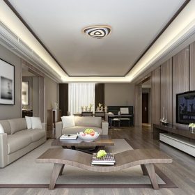   Taneli mennyezeti LED lámpa távirányítóval 51W 48*48cm háromszög alak