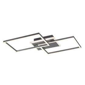   RÁBALUX Athelstan beltéri mennyezeti LED lámpa  40W  50cm - ezüst/csiszolt alumínium