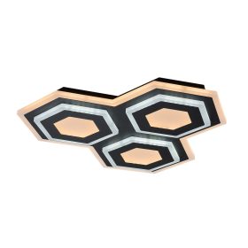   RÁBALUX Bitsi beltéri mennyezeti LED lámpa  72W  43cm - fekete