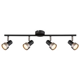   RÁBALUX Konrad beltéri fali spot lámpa GU10 4*50W 60cm IP20 - matt fekete