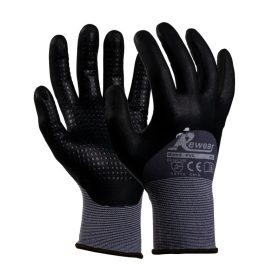 REWEAR D004 PVC nitrilmártott kesztyű, méret: 9