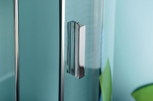 SAPHO Polysan Zoom Line duplaszárnyas nyílóajtó, 800mm, transzparent üveg - króm