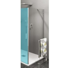   SAPHO Polysan Zoom Line oldalfal, 800mm, transzparent üveg - króm