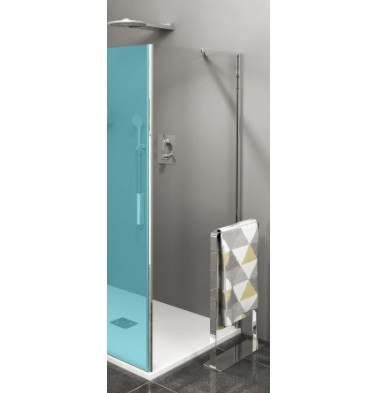 SAPHO Polysan Zoom Line oldalfal, 800mm, transzparent üveg - króm