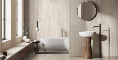 TRAVERTINE Cream rektifikált greslap    30*60cm  1. o.  1,26m2/dob