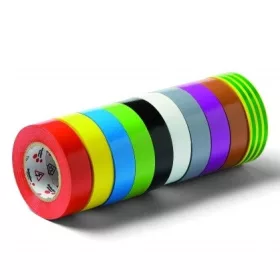   SCHULLER 10 Volt 15mm*10m Multicolor szigetelőszalag szett, 10db-os (vegyes színben)