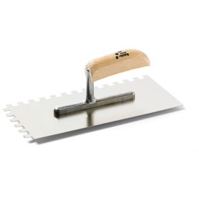   SCHULLER Stan Karo C5 fogazott glettelő, rozsdamentes, fogazás: 10*10mm  13*28cm