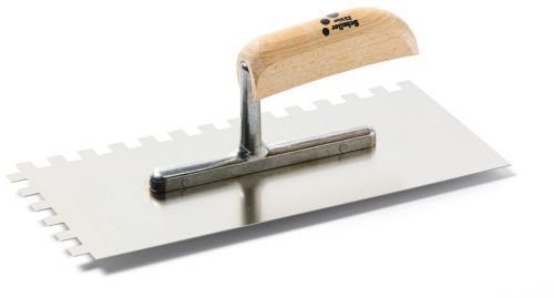 SCHULLER Stan Karo C5 fogazott glettelő, rozsdamentes, fogazás: 10*10mm  13*28cm