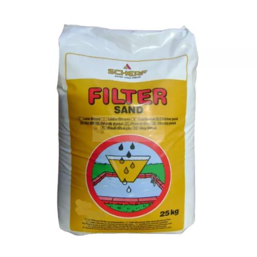 SCHERF szűrőhomok tűzszárított  0,71-1,25mm  PE zsák - világosbézs  25kg