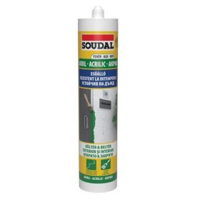  Soudal Esőálló akril tömítő kül-és beltéri   280 ml - fehér