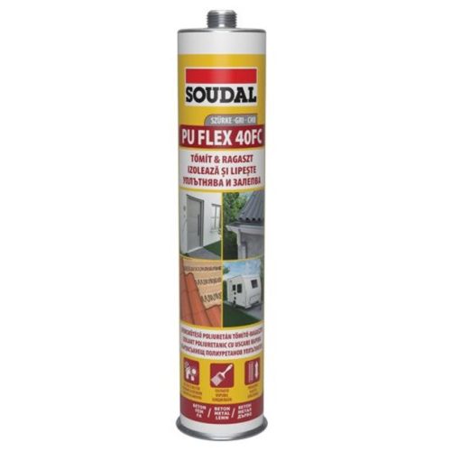 SOUDAL PU Flex 40FC ragasztó-tömítő  300ml  szürke