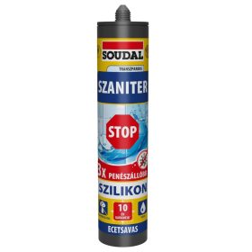  SOUDAL Stop szaniter szilikon - transzparens/átlátszó  280ml