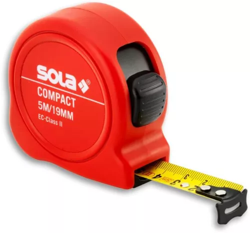 SOLA-Metál Compact CO 5m Mérőszalag SB (19mm) falra akasztható