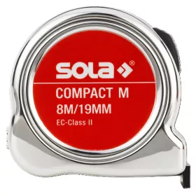   SOLA-Metál Compact MCO8 SB (25mm) Mágneses mérőszalag 8m falra akasztható
