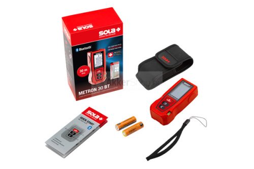SOLA-Metál Metron 30 BT lézeres távolságmérő, 30m hatótáv, BT