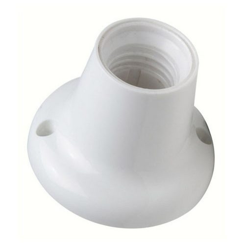 GAO E27 foglalat, oldalfali/mennyezeti foglalat, fehér