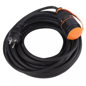   ETM 53.501.21 hosszabbító gumikábel, reteszelhető aljzat, H07RN-F, fekete, 25m