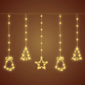   SOMOGYI Micro LED-es, figurás fényfüggöny, HARANG figura, melegfehér LED