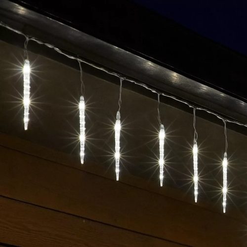 SOMOGYI Home KJL288 jégcsap fényfüzér, 3,5m hosszú, 288db hidegfehér SMD LED, 8db jégcsap