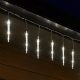 SOMOGYI Home KJL288 jégcsap fényfüzér, 3,5m hosszú, 288db hidegfehér SMD LED, 8db jégcsap