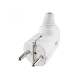   SOMOGYI Földelt dugvilla oldalsó kábelvezetéssel   NPD 1/WH