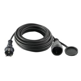   SOMOGYI Hosszabbító, fekete, 30m, gumírozott, 3*1,5mm2   NV 7-30/GY