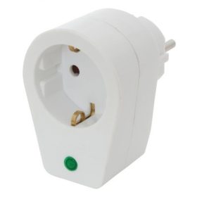   SOMOGYI Túlfeszültség védett hálózati aljzat   NVT 1/WH