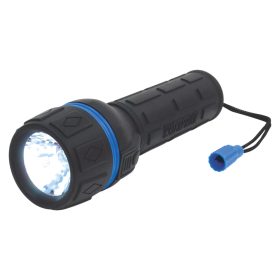 SOMOGYI Elemlámpa, vízálló, gumírozott, kék   PLR 02