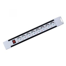   SOMOGYI Hálózati elosztó  kapcsolós, 8 aljzat, 2m   PNV 08K/WH