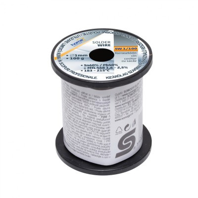 SMA Forrasztóón  1mm  100g   SW 1/100