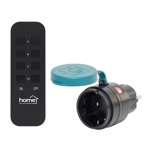 SOMOGYI THO2311 távirányítható kültéri hálózati aljzat szett, IP44, 2300 W, 1aljzat+1 távirányító