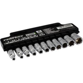STALCO Perfect dugókulcs készlet  1/4"  11 részes
